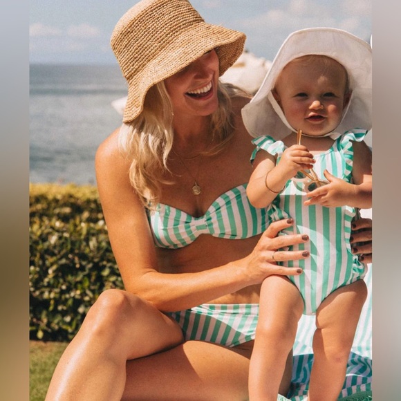 NEW! Kenny Flowers Kiddy Flowers The Lanai Ruffle One Piece UPF 50+ Girls SZ 10 - Picture 7 of 13